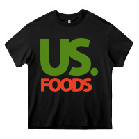 Black us foods design Heavy Core Tee - StudioElite
