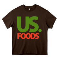 Chocolate Brown us foods design Heavy Core Tee - StudioElite