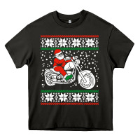 Asphalt santa ridin motocycle Heavy Core Tee - StudioElite