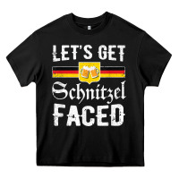Black lets get schnitzel faced men women vintage oktoberfest t shirt Heavy Core Tee - StudioElite