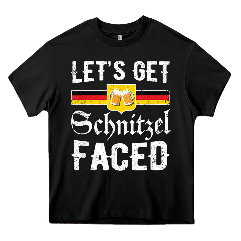 Lets Get Schnitzel Faced Men Women Vintage Oktoberfest T Shirt Heavy Core Tee by StudioElite | Teevron