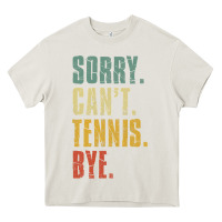 Cream sorry can't tennis bye funny vintage retro tennis player t shirt Heavy Core Tee - StudioElite