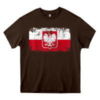 Poland Polska Flag Vintage  Men Women Kids  Poland T Shirt Heavy Core Tee | Teevron