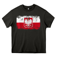 Asphalt poland polska flag vintage  men women kids  poland t shirt Heavy Core Tee - StudioElite
