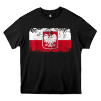 Black poland polska flag vintage  men women kids  poland t shirt Heavy Core Tee - StudioElite