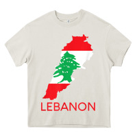 Cream Lebanon Flag Cedar Tree Beirut Lebanese Arabic Arab Islam Heavy Core Tee - StudioElite