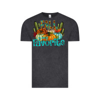 Vintage Black fall pumpkin art Vintage Tee - CowhideDigitalArt