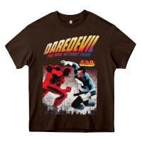 Chocolate Brown dare devil Heavy Core Tee - StudioElite