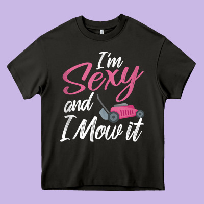 I'm Sexy And I Mow It Funny Mow Pun Tank Top Heavy Core Tee Designed By Studioelite
