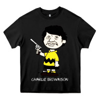 Black charlie brownson Heavy Core Tee - StudioElite