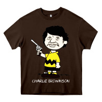 Chocolate Brown charlie brownson Heavy Core Tee - StudioElite