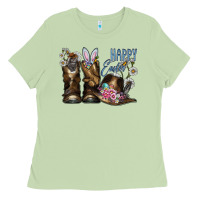 Matcha Happy Easter Ladies Tee - CowhideDigitalArt