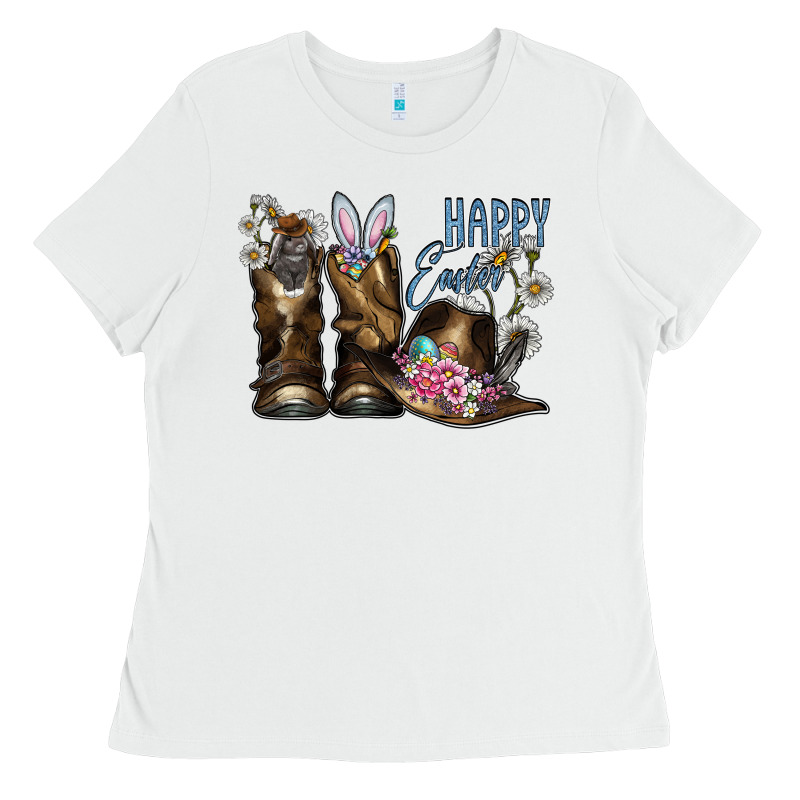 Happy Easter Ladies Tee by CowhideDigitalArt | Teevron