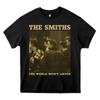 Black the smiths the world won't listen gift men women Heavy Core Tee - StudioElite