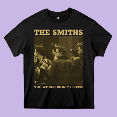 The Smiths The World Won't Listen Gift Men Women Heavy Core Tee Designed By Studioelite
