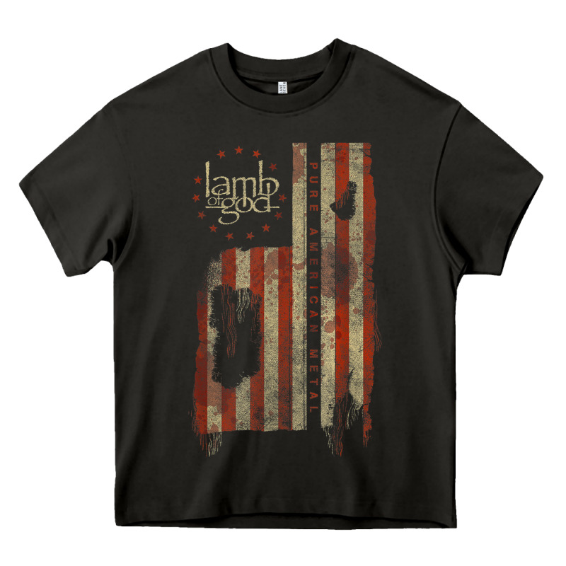 Lamb Of God, Pure American Metal Flag Heavy Core Tee by StudioElite | Teevron