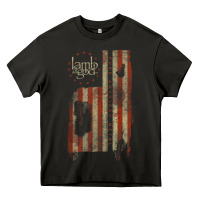 Lamb Of God, Pure American Metal Flag Heavy Core Tee | Teevron