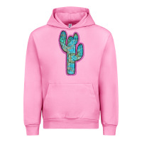 Fuchsia Pink Western Turquoise Cactus Urban Hoodie - RanaPortraitStore