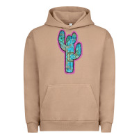 Pigment Burro Western Turquoise Cactus Urban Hoodie - RanaPortraitStore