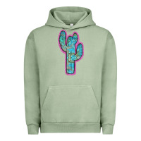 Pigment Oil Green Western Turquoise Cactus Urban Hoodie - RanaPortraitStore