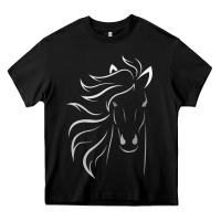 Black horse lover gifts Heavy Core Tee - StudioElite