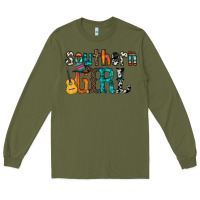 Army Green southern girl Long Sleeve Tee - RacoonDesign
