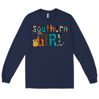 Navy southern girl Long Sleeve Tee - RacoonDesign