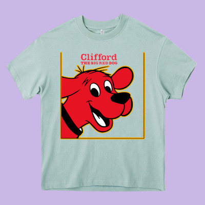 Clifford The Big Red Dog Heavy Core Tee Designed By Studioelite