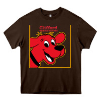 Chocolate Brown clifford the big red dog Heavy Core Tee - StudioElite