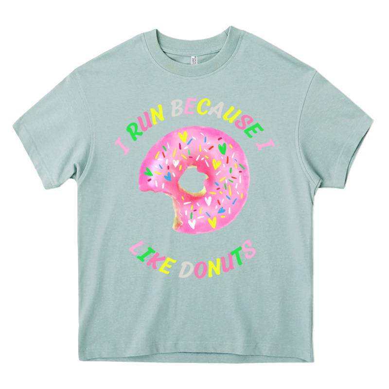 I Run Because I Like Donuts Heavy Core Tee by StudioElite | Teevron