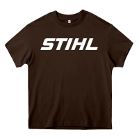 Chocolate Brown stihl Heavy Core Tee - StudioElite