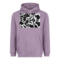 Lavender distressed black glitter cowhide pattern Heavyweight Hoodie - RanaPortraitStore