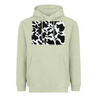 Matcha distressed black glitter cowhide pattern Heavyweight Hoodie - RanaPortraitStore