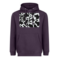 Plum distressed black glitter cowhide pattern Heavyweight Hoodie - RanaPortraitStore