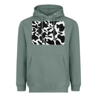 Sage distressed black glitter cowhide pattern Heavyweight Hoodie - RanaPortraitStore