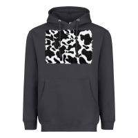 Smoke distressed black glitter cowhide pattern Heavyweight Hoodie - RanaPortraitStore