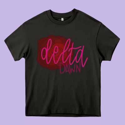 Delta Dawn Classic Heavy Core Tee Designed By Studioelite