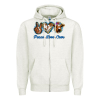 Peace Love Cows Zipper Hoodie | Teevron