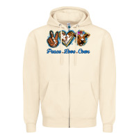 Sandshell Peace Love Cows Zipper Hoodie - Jasminsmagicworld