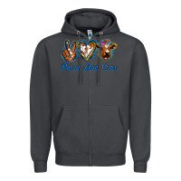Smoke Peace Love Cows Zipper Hoodie - Jasminsmagicworld