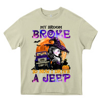 Mossy my broom broke so now i drive a j.e.e.p witch halloween t shirt Heavy Core Tee - StudioElite