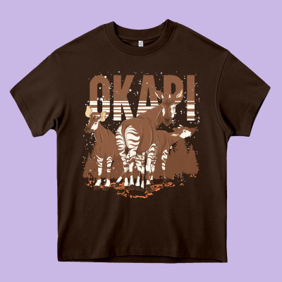 Okapi T  Shirt Wildlife Okapi Lover Africa Safari Zoo Animal Okapi T Heavy Core Tee Designed By Studioelite