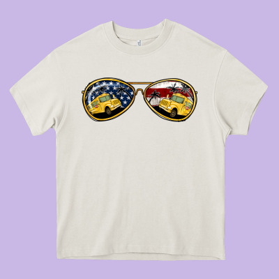 Bus Driver Sunglasses Heavy Core Tee Designed By Jasminsmagicworld