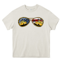 Cream Bus Driver Sunglasses Heavy Core Tee - Jasminsmagicworld