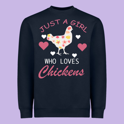 Just A Girl Who Love Chickens Heavyweight Sweatshirt Designed By Bettercallsaul