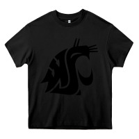 Black washington state cougars football Heavy Core Tee - StudioElite