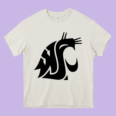 Washington State Cougars Football Heavy Core Tee Designed By Studioelite