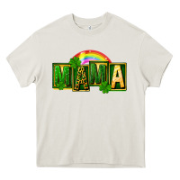 Cream St. Patricks Day mama Heavy Core Tee - FaDigitalArtStudio