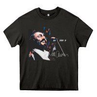 Asphalt Original Portrait of Luciano Pavarotti Heavy Core Tee - StudioElite