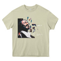 Mossy Original Portrait of Luciano Pavarotti Heavy Core Tee - StudioElite